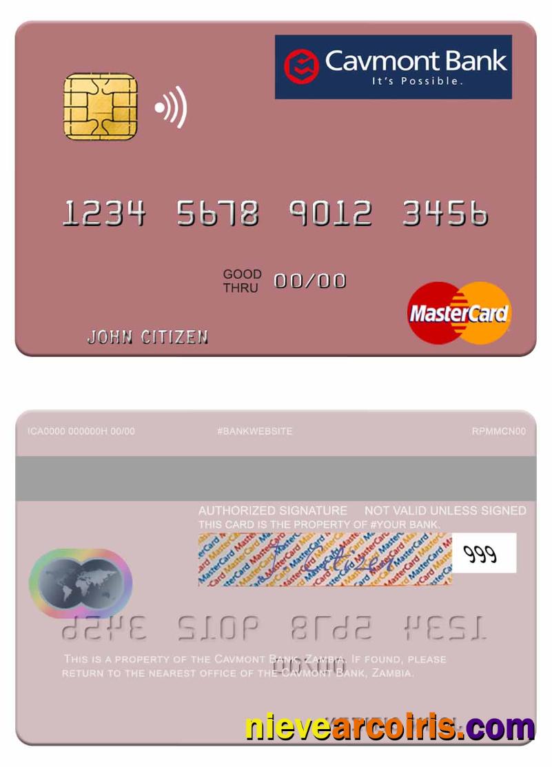 Zambia Cavmont Bank mastercard